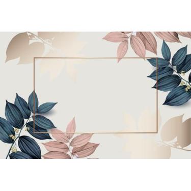 Imagem de Painel de Lona Folhas Vintage - Fabrika de Festa, 200x150cm