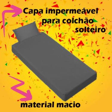 Imagem de Capa De Colchão Impermeável Sitios Queen Size - Cortinas_House, Cinza,