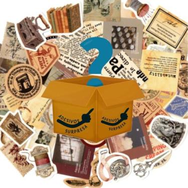 Imagem de Adesivos Scrapbook Variados 60 Peças Retrô / Vintage - Doce Ternura, M