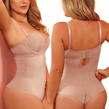 Imagem de Cinta Body Modelador TQC Média Forte Compressão Alças Removíveis Remov