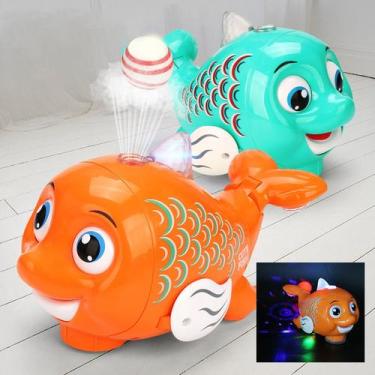 Imagem de Brinquedo Peixinho Equilibra Bolinha Bate E Volta Com Luz E Música - T