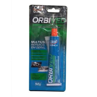 Imagem de Adesivo de Silicone Acético Multiúso Orbived Incolor 50 g - Orbi Quimi