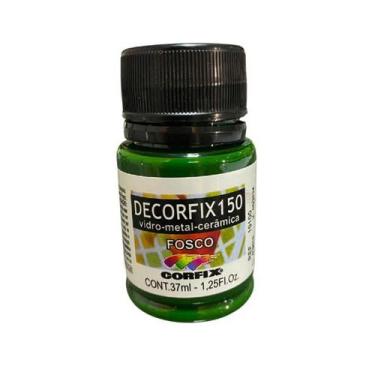 Imagem de Tinta Decorfix 150 Fosco 37ml 334 Verde Foscolha Corfix