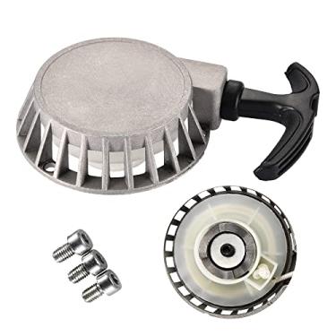 Imagem de Goofit – Motor de arranque de bobina para 40 – 6 2 tempos, 47 cc, 49 cc, mini bolso de alumínio, sujeira, bicicleta, motocicleta, prata