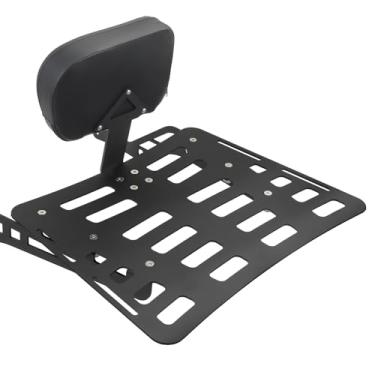 Imagem de Kiawnia Encosto destacável Sissy Bar + bagageiro almofada compatível com Can Am Spyder F3 F3-S F3-T, 2015-2024 (preto)