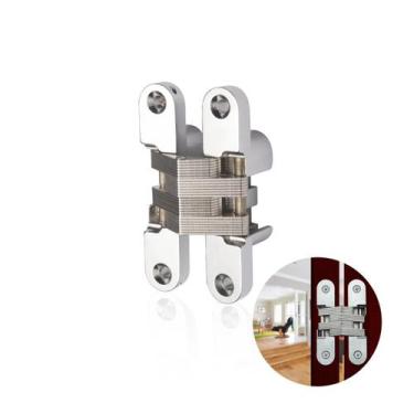 Imagem de Dobradiça Invisível Cromada 62x15mm - Hardt, Invisível 62 x 15 mm