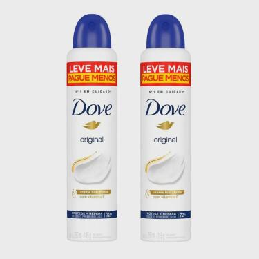 Imagem de Kit 2 Desodorante Antitranspirante Aerosol Dove Original 250 ml cada
