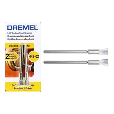 Imagem de Dremel 443, Escova de Aço Carbono Pincel, Cinza, 1/8", 2 Peças