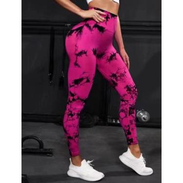 Imagem de Legging Sem Costura Tie Dye Cintura Alta/Empina Bumbum - S990 - BUBULU