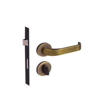 Imagem de Fechadura duna imab banheiro wc antique aq ouro velho tranqueta 40mm