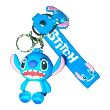 Imagem de Chaveiro Fofinho Stitch Emborrachado Realista 3D Grande 19 - Dream Toy
