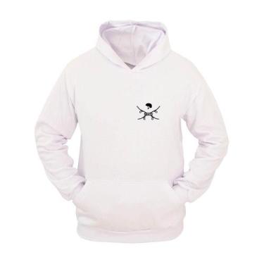 Imagem de Moletom Masculino Canguru Flanelado Skate Capacete Inverno - Ragor, GG