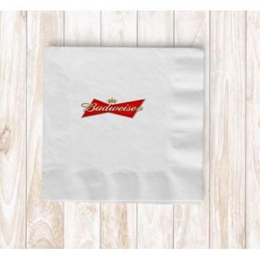 Imagem de Guardanapo Papel Coquetel  Cerveja Budweiser 50und - Premium