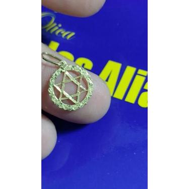Imagem de Pingente Ouro Estrela de Davi Ouro 18 kilates Peso 1 Grama 14 mm - Bri
