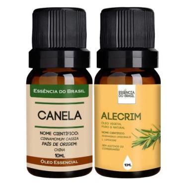 Imagem de Kit Óleo Essencial Canela + Óleo Vegetal Alecrim 10ml - Essência Do Br