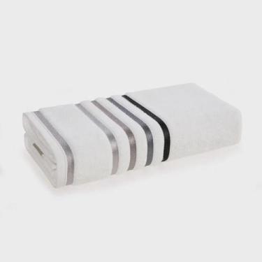Imagem de Toalha de Rosto Lumina Karsten BRANCO/CINZA 0,48X0,80CM