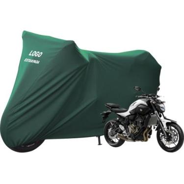 Imagem de Capa Para Moto Yamaha MT 07 Alta Durabilidade Com Logo - Mz, Verde