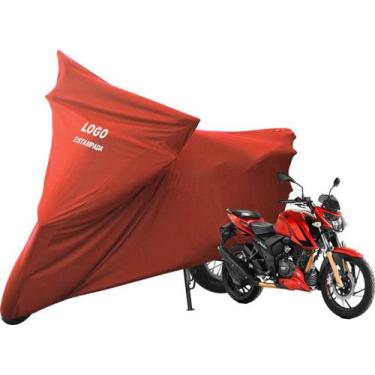 Imagem de Capa Protetora Para Cobrir Moto DafraApache RTR 200 - Mz, Vermelha