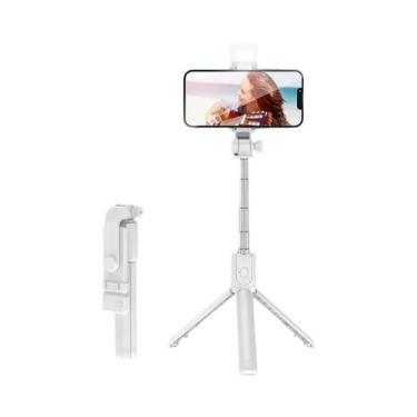 Imagem de Tripé Bluetooth Extensível Selfie Stick Controle Remoto Sem Fio Para i