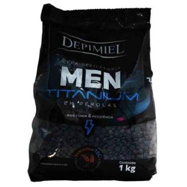 Imagem de Cera Depilatória em Pérolas Men Titanium 1kg - Depimiel