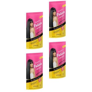 Imagem de Hene em Gel Pelucia 180gr Preto Medio (Preto Natural) Pouch Embelleze,