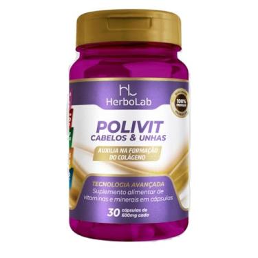 Imagem de Polivitamínico cabelos e unhas com Biotina, Cisteína e vitaminas B e E