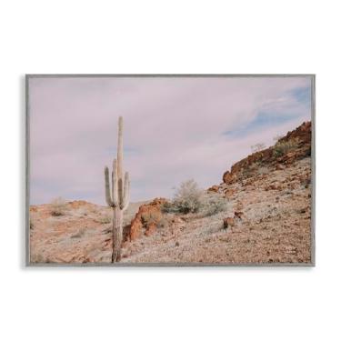 Imagem de Stupell Industries The Climb Desertscape Framed Giclee Wall Art Design por Wild Apple, moldura cinza, 24 x 16