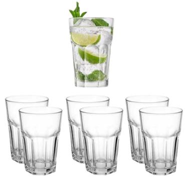 Imagem de Conjunto de Copos Long Drink 410 ml Vidro Transparente 6 Peças