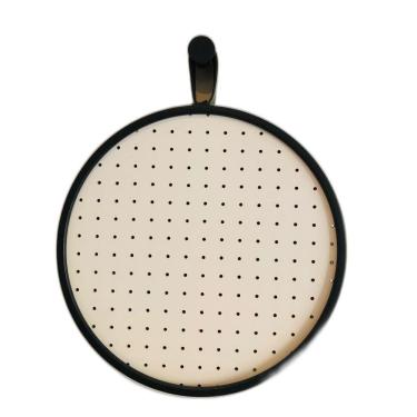 Imagem de Pegboard Alca Curta Preto Couro Preto- Fundo Branco 40 Cm