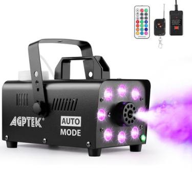 Imagem de Máquina de Fumaça AGPTEK 500W 2000CFM com 13 Luzes LED