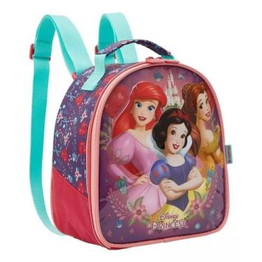 Imagem de LANCHEIRA INFANTIL ESCOLAR PRINCESAS DISNEY Rosa - XERYUS, Único, Rosa