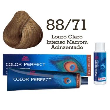 Imagem de Coloração Color Perfect 88/71 Louro Claro Intenso Marrom Acinzentado +