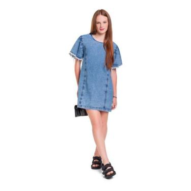 Imagem de Vestido Jeans Juvenil Gloss, 14