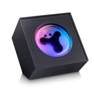 Imagem de Venominbox Visualizador de música ferrofluido, sensível ao som de dança, alto-falante de ferrofluido, suporte de música de alto-falante de ferrofluido, luz RGB decorativa, brinquedo de mesa para mesa,