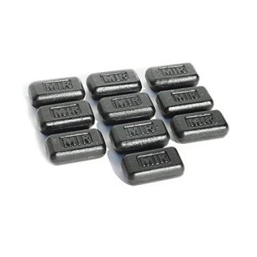 Imagem de miR Conjunto de pesos de ferro de 1,3 kg para colete pesado de 1,3 kg - 27 kg (10 peças)