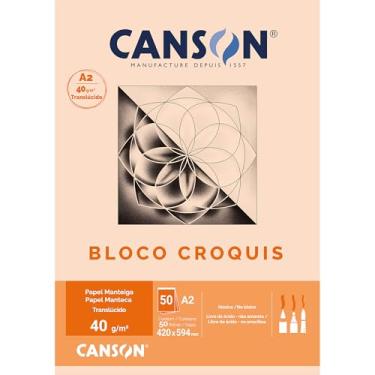 Imagem de Bloco croquis manteiga A2 40g com 50 folhas Canson