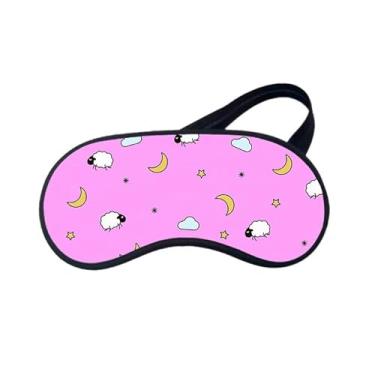 Imagem de Mascara de Dormir Lua Ovelhas Rosa