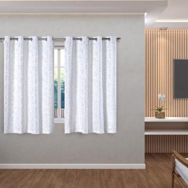 Imagem de Cortina Jacquard Luxo Para Sala Quarto e Escritório 2,00 X 1,40 SEMIBL