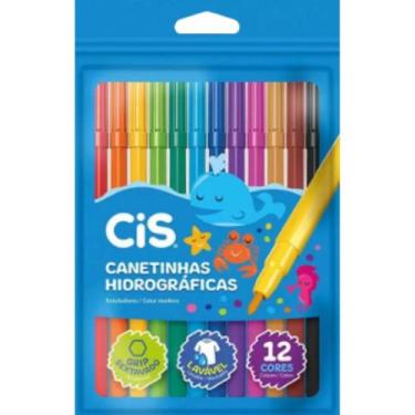 Imagem de Canetinha Hidrográficas CIS 12 CORES  REF 48.6103