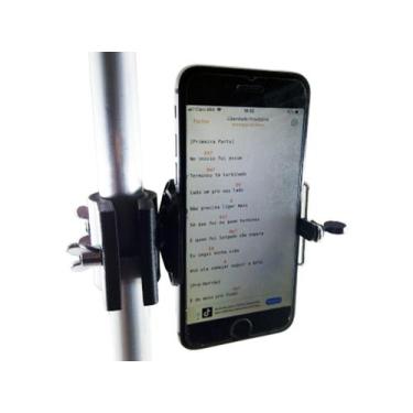 Imagem de Suporte de Celular para Pedestal de Cantores com Função de Leitura de 