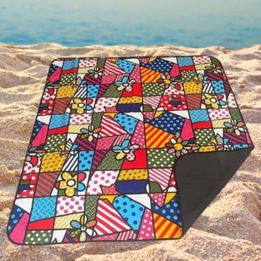 Imagem de Esteira Casal para Praia/Piscina/Resort IMPERMEÁVEL, Dobrável e Seca R