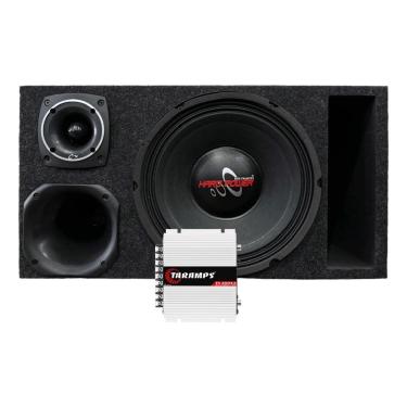 Imagem de Caixa trio duto régua alto falante hard power hp 750 módulo TS400X4 taramps