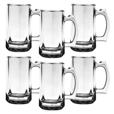 Imagem de Conjunto de 6 Canecas de Vidro para Chopp, 370ml