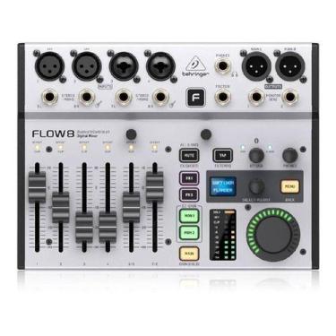 Imagem de Mesa Som Digital 8 Entradas, Bluetooth E Usb Behringer Flow8