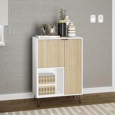 Imagem de Aparador Cayman 750 2 Portas 1 Nicho com pés de metal - Politorno, Bra