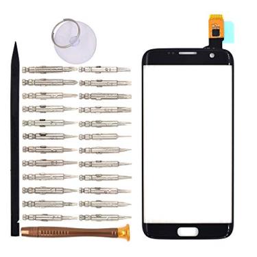 Imagem de Substituição do digitalizador de vidro Goodyitou para tela sensível ao toque, Galaxy S7 edge(Black)