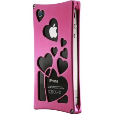 Imagem de Wicked Metal WMJ1846 Heartbreaker Capa de liga para iPhone 4/4S - 1 pacote - embalagem de varejo - rosa