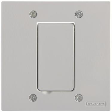 Imagem de Tampa 1 Posto 4x4 Para Piso Tramontina Modular Cinza