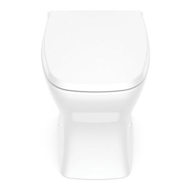 Imagem de Kit 3 Vaso Sanitário Rimless Com Assento Pp Softclose Vip Celite Branco Brilho