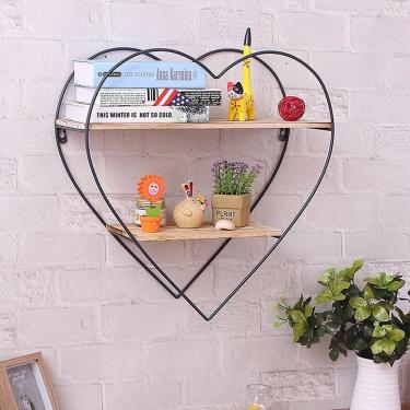 Imagem de Prateleira Decorativa De Metal Coração Hd51402